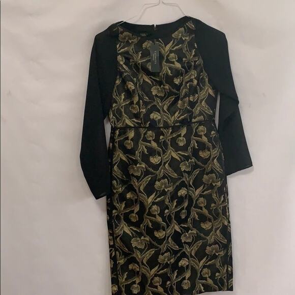 NWT TALBOTS SHEER LONG SLEEVE DRESS SIZE 4 - Picture 2 of 11